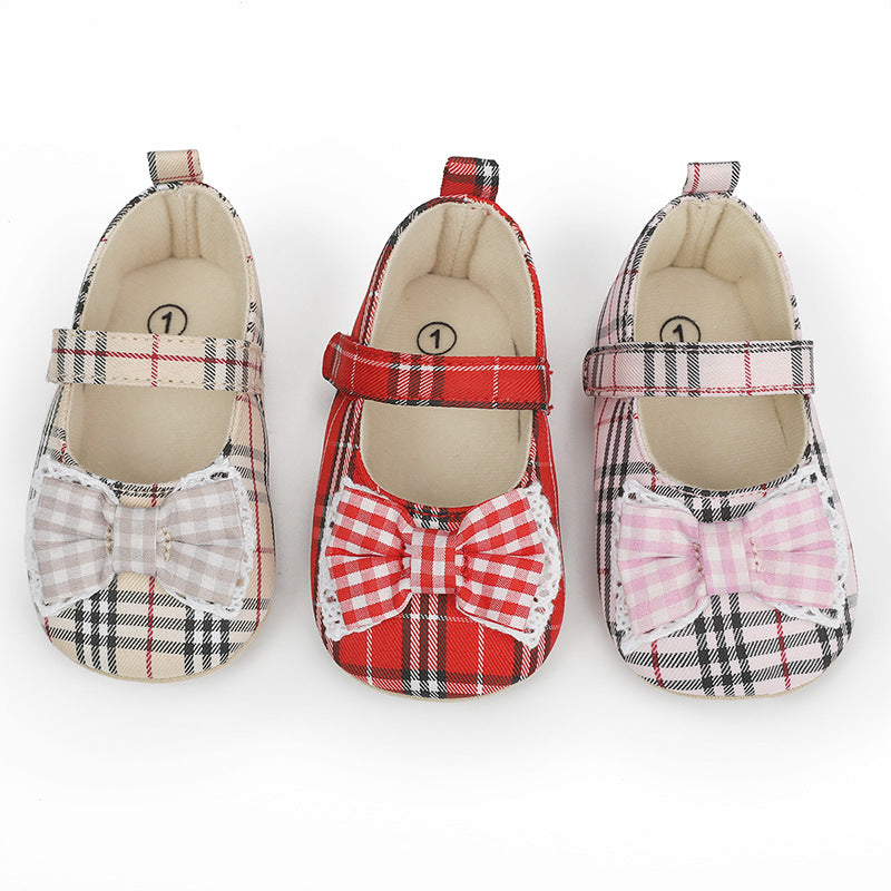 Little Lady Plaid First Walker Shoes
