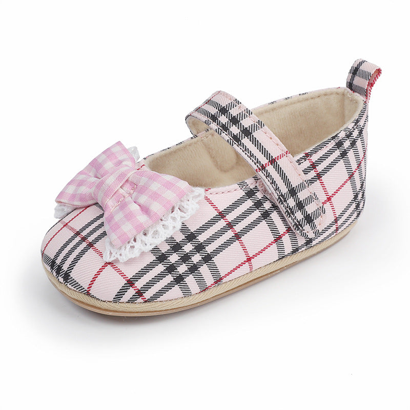 Little Lady Plaid First Walker Shoes