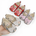 Little Lady Plaid First Walker Shoes