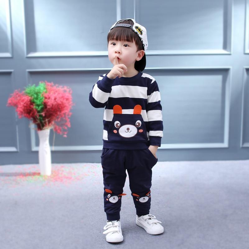 Bear Hug Striped Two-Piece Set