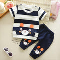 Bear Hug Striped Two-Piece Set