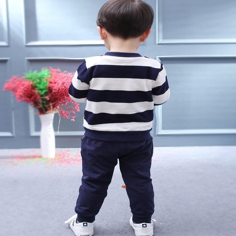 Bear Hug Striped Two-Piece Set