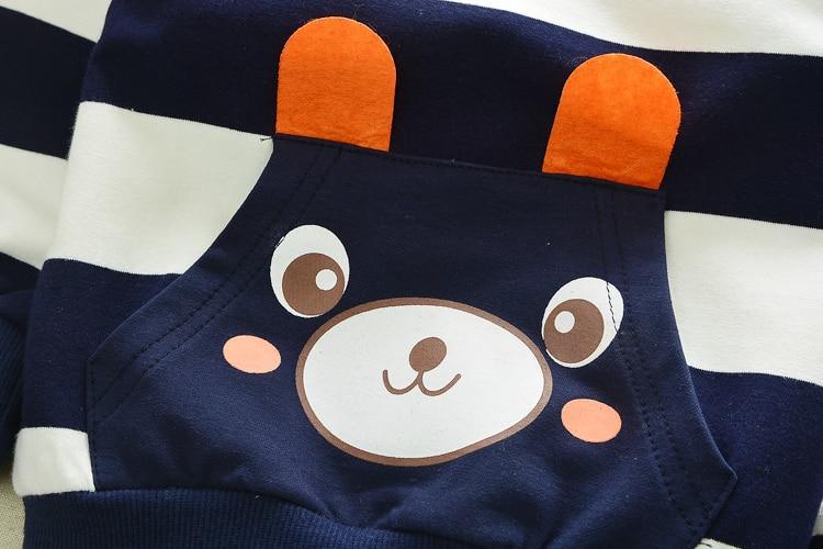 Bear Hug Striped Two-Piece Set