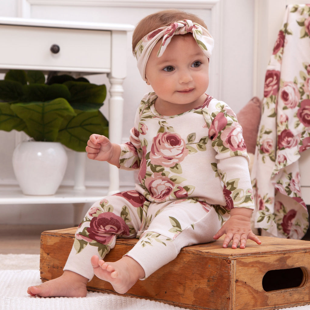 Blooming Rose Baby Romper