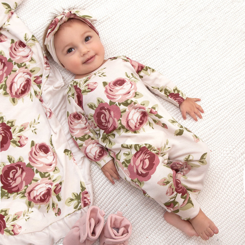 Blooming Rose Baby Romper